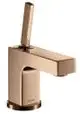 AXOR-HG-AXOR-Citterio-Einhebel-Waschtischmischer-80-mit-Pingriff-fuer-Handwaschbecken-mit-Zugstangen-Ablaufgarnitur-Polished-Red-Gold-39015300 gallery number 1